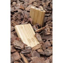 FSC®certified bamboo 8.000 mAh 5W wireless powerbank