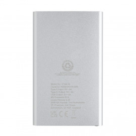 RCS recycled plastic/aluminum 4000 mah powerbank with type C