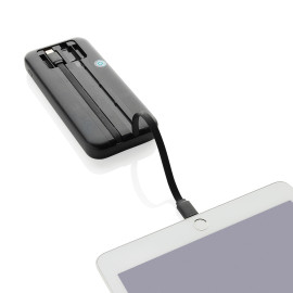 Turbopack RCS rplastic powerbank 10.000 integrated cables