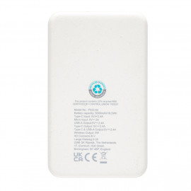 RCS recycled plastic 5.000 mAh 5W wireless powerbank