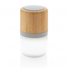 Светещ Bluetooth високоговорител от бамбук "Аура" 3W