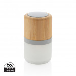 Светещ Bluetooth високоговорител от бамбук "Аура" 3W