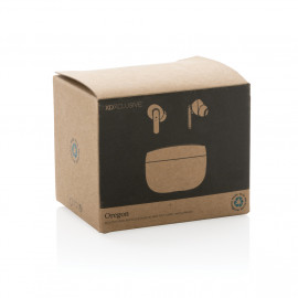 Oregon RCS recycled plastic and cork TWS earbuds