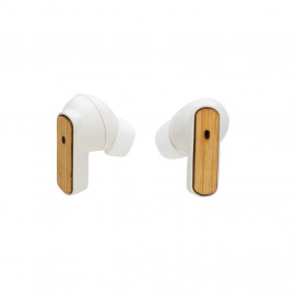 RCS recycled plastic & bamboo TWS earbuds