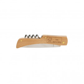 Wooden knife with bottle opener