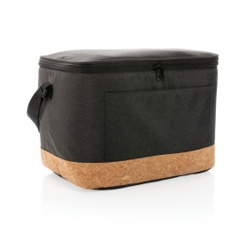 Impact AWARE™ XL RPET two tone cooler bag with cork detail