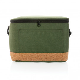 Impact AWARE™ XL RPET two tone cooler bag with cork detail