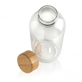 GRS RPET bottle with FSC bamboo lid