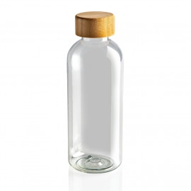 GRS RPET bottle with FSC bamboo lid