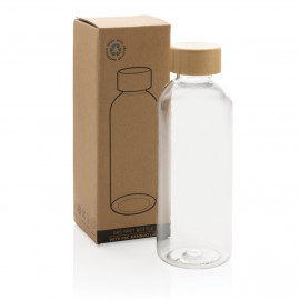 GRS RPET bottle with FSC bamboo lid