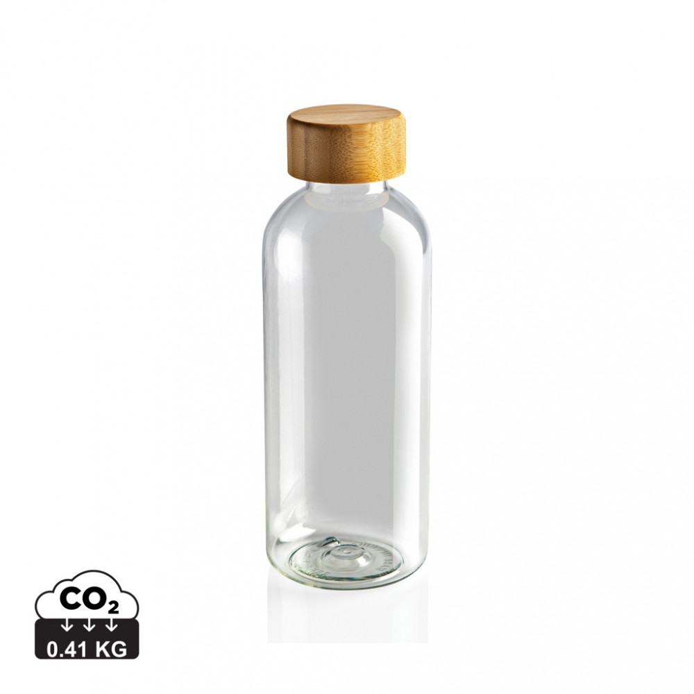GRS RPET bottle with FSC bamboo lid