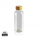 GRS RPET bottle with FSC bamboo lid