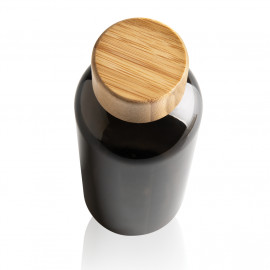 GRS RPET bottle with FSC bamboo lid