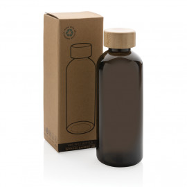 GRS RPET bottle with FSC bamboo lid