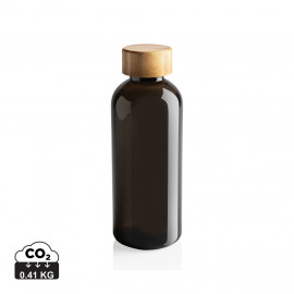 GRS RPET bottle with FSC bamboo lid