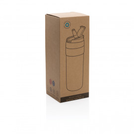 RCS RSS tumbler with dual function lid