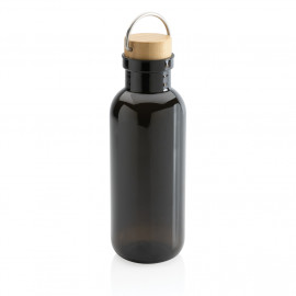 GRS RPET bottle with FSC bamboo lid and handle