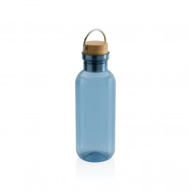 GRS RPET bottle with FSC bamboo lid and handle