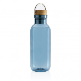GRS RPET bottle with FSC bamboo lid and handle