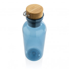 GRS RPET bottle with FSC bamboo lid and handle