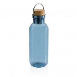 GRS RPET bottle with FSC bamboo lid and handle