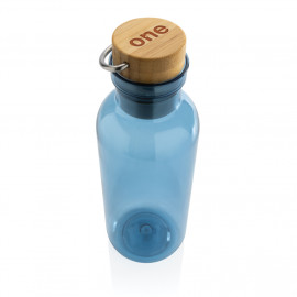 GRS RPET bottle with FSC bamboo lid and handle
