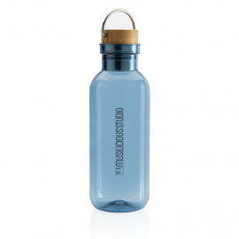 GRS RPET bottle with FSC bamboo lid and handle