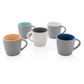 Ceramic mug with coloured inner