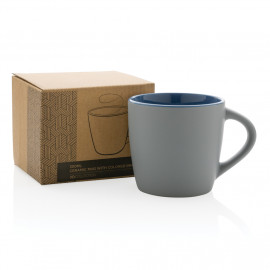 Ceramic mug with coloured inner