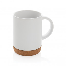 Ceramic mug with cork base