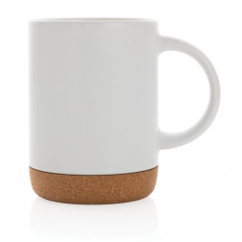 Ceramic mug with cork base