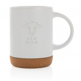 Ceramic mug with cork base