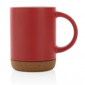Ceramic mug with cork base