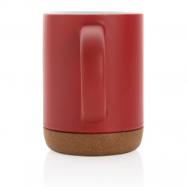Ceramic mug with cork base
