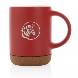 Ceramic mug with cork base