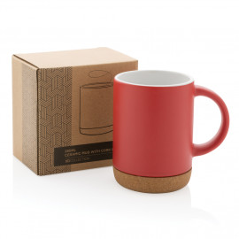 Ceramic mug with cork base