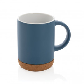 Ceramic mug with cork base