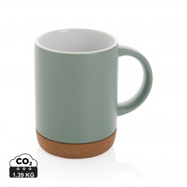 Ceramic mug with cork base