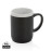Ceramic mug with white rim
