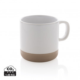 Glazed ceramic mug