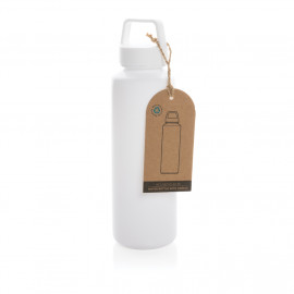 RCS certified recycled PP water bottle with handle