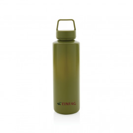 RCS certified recycled PP water bottle with handle