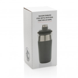 Vacuum stainless steel dual function lid bottle 500ml