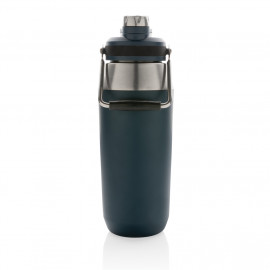 Vacuum stainless steel dual function lid bottle 1L