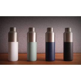Fluid RCS certified recycled steel water bottle 600ml