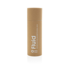 Fluid RCS certified recycled steel water bottle 600ml