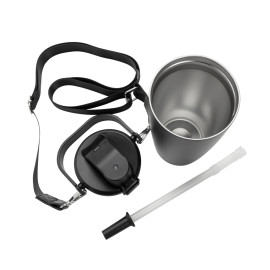 Avira Ayala RCS re-steel duosip lockable crossbody tumbler