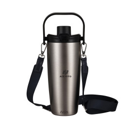Avira Ayala RCS re-steel duosip lockable crossbody tumbler