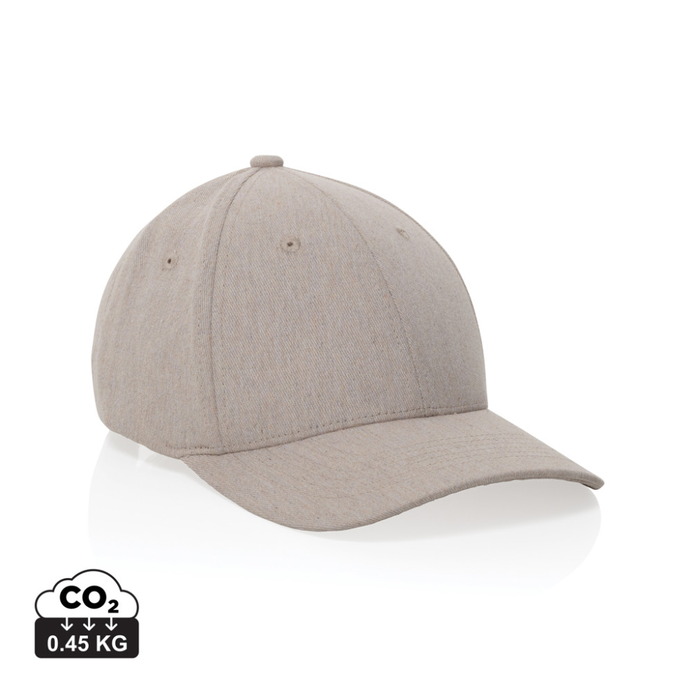 Milo AWARE™ recycled heather 6 panel cap 200gr Milo AWARE™ recycled heather 6 panel cap 200gr