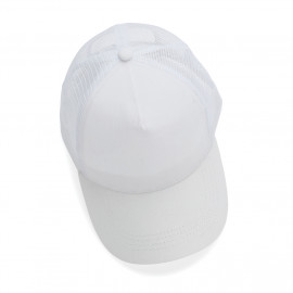 Impact AWARE™ Brushed rcotton 5 panel trucker cap 190gr